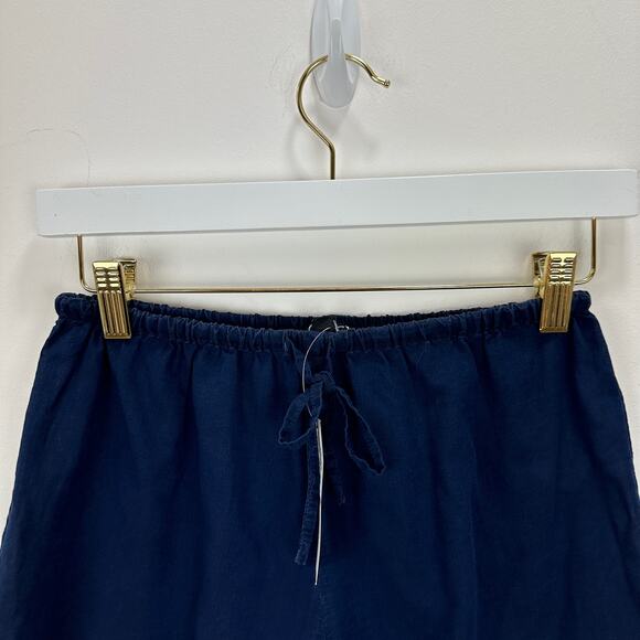 J.Crew Mini Beach Short Indigo Cotton Voile Navy Blue Resort Vacation XXS NWT - Picture 6 of 11
